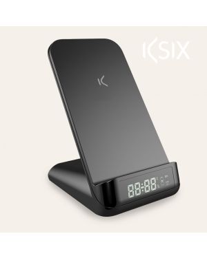 Chargeur sans fil KSIX avec Réveil et Température