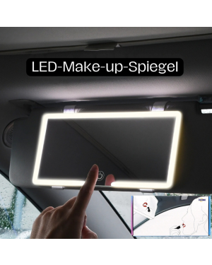 LED Auto Make-up-Spiegel - Praktisch und elegant