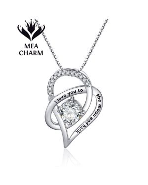 Collier Moon and Back Heart de Meacharm