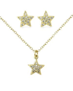 Schmuckset Ernst Stein Star Halskette mit Anhänger + Ohrringe