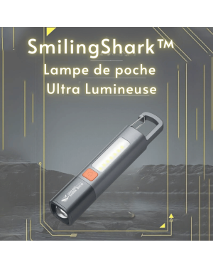 SmilingShark™ - Ultrahelle, wiederaufladbare LED-Taschenlampe