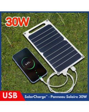 SolarCharge™ - Chargeur Solaire Panneau 30W avec USB