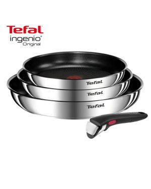 Tefal Ingenio Lot de 3 Poêles + Poignée Amovible